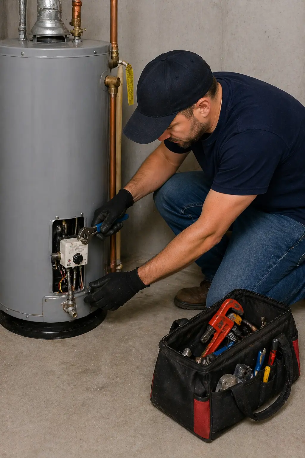 Water heater repair and inspection in Stittsville